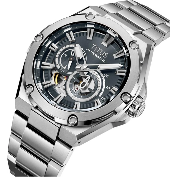 [MEN] Solvil et Titus Voyager Multi-Function Mechanical Stainless Steel Watch [W06-03410-012]