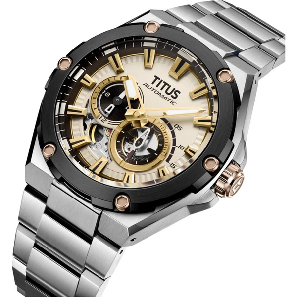 [MEN] Solvil et Titus Voyager Multi-Function Mechanical Stainless Steel Watch [W06-03410-013]