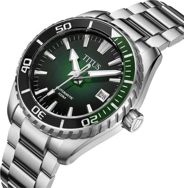 [MEN] Solvil et Titus Saber 3 Hands Date Automatic Stainless Steel Watch [W06-03423-002]