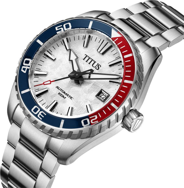 [MEN] Solvil et Titus Saber 3 Hands Date Automatic Stainless Steel Watch [W06-03423-003]