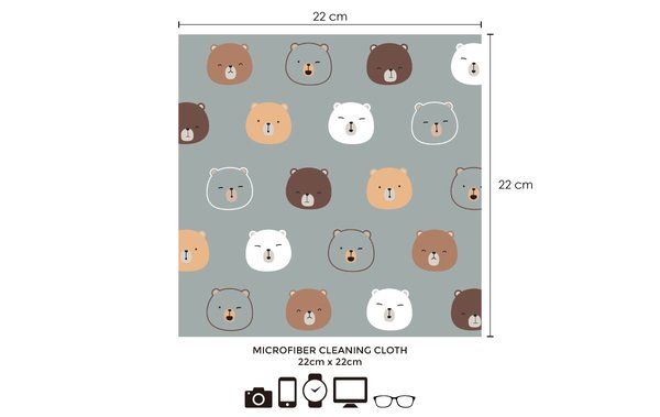 Microfiber Cloth (Bear) [PMP266]