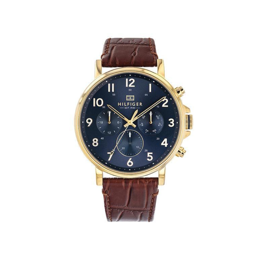 [MEN] Tommy Hilfiger Daniel Brown Leather Strap Watch [1710380]