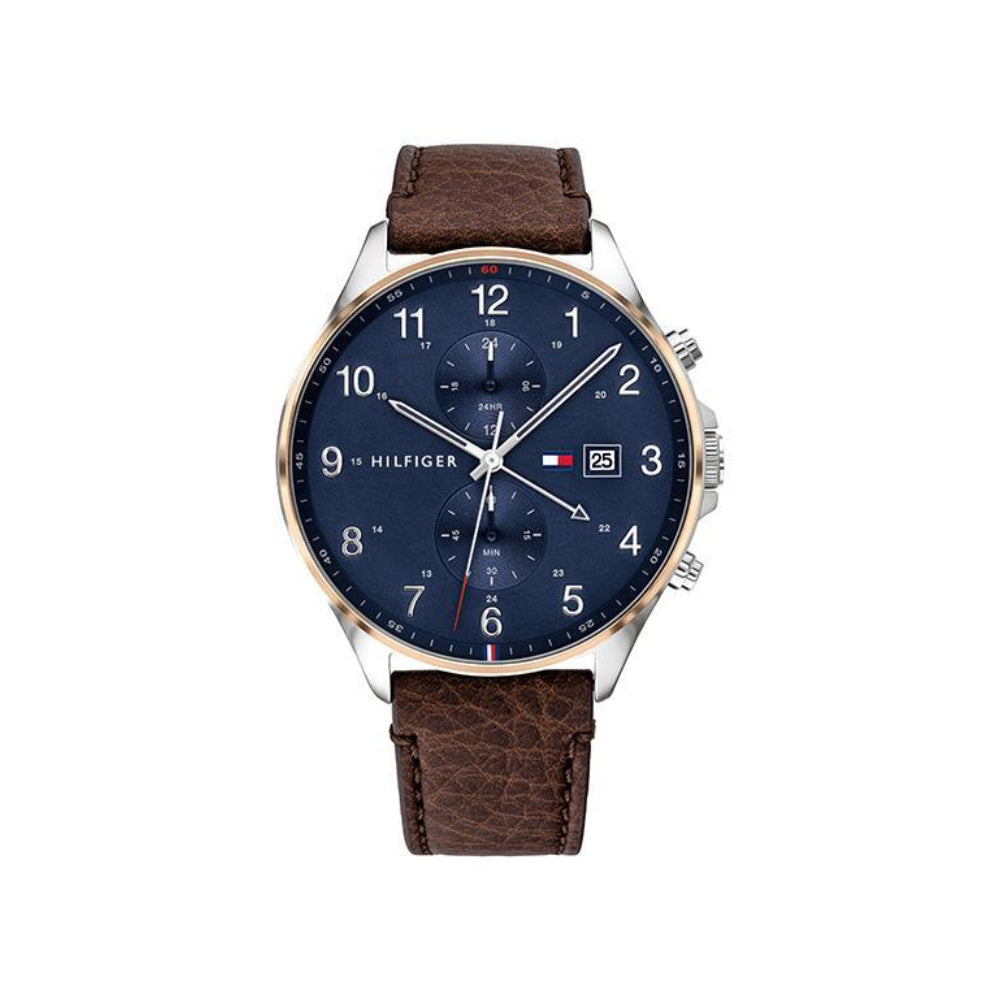 [MEN] Tommy Hilfiger West Dark Brown Leather Watch[1791712]