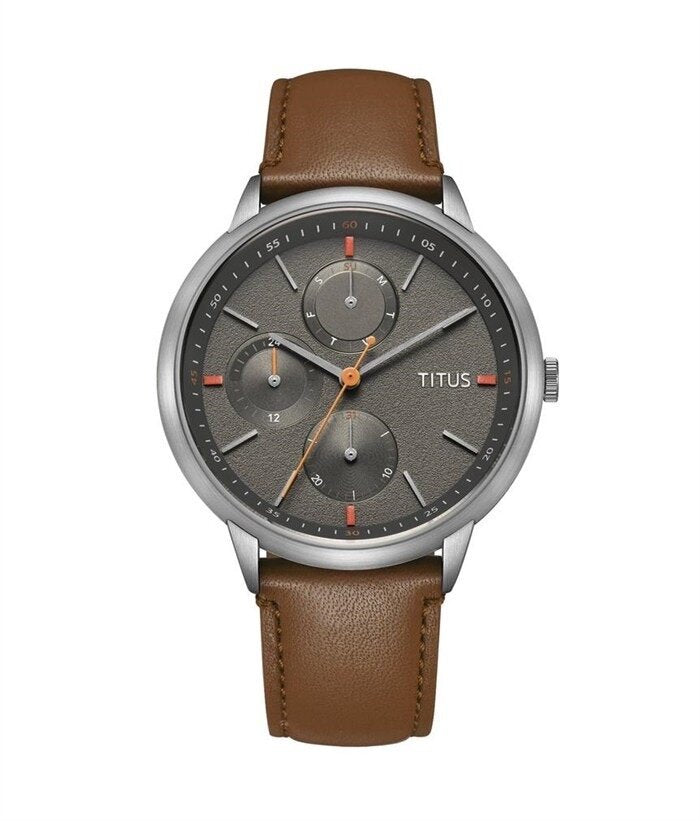 [MEN] Solvil et Titus Nordic Tale Multi-Function Quartz Leather Watch [W06-03231-003]