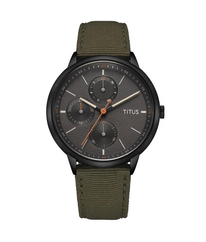 [MEN] Solvil et Titus Nordic Tale Multi-Function Quartz Leather Watch [W06-03231-005]