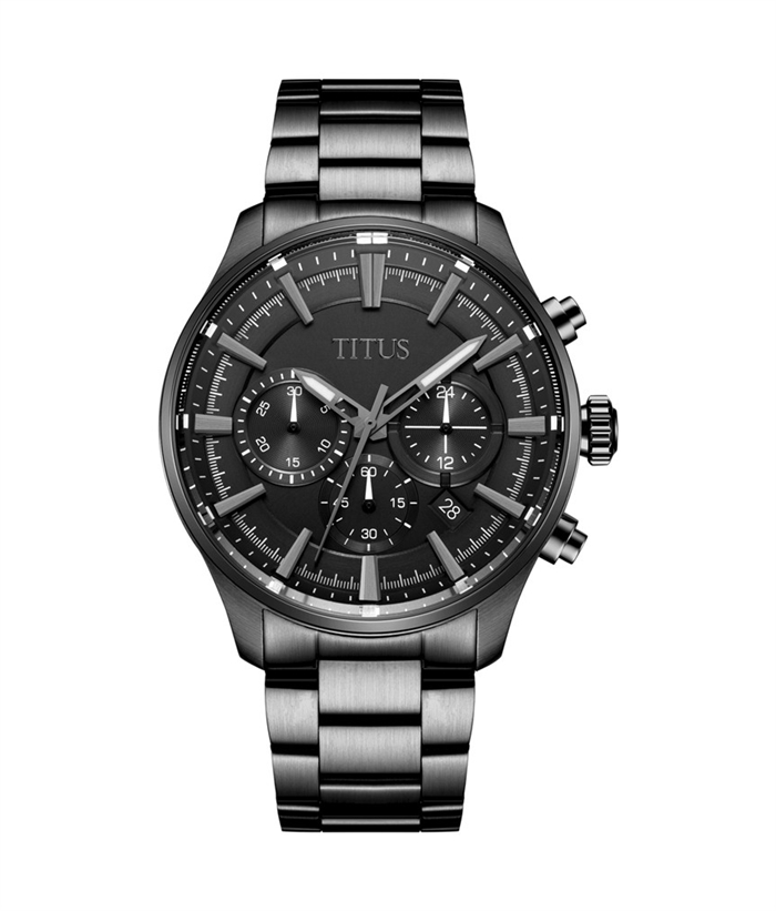 [MEN] Solvil et Titus Saber Chronograph Quartz Stainless Steel Watch [W06-03082-016]