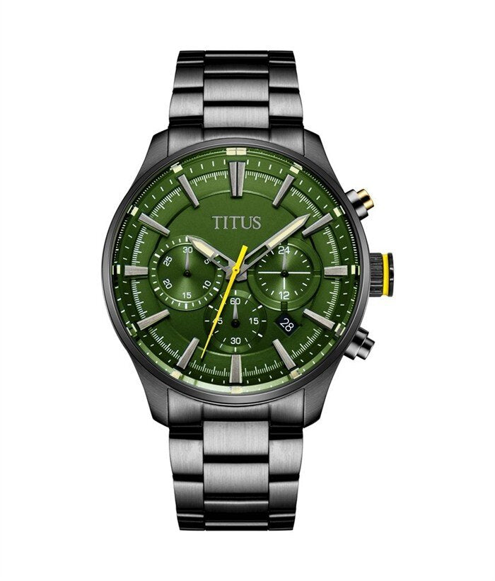 [MEN] Solvil et Titus Saber Chronograph Quartz Stainless Steel Watch [W06-03082-019]