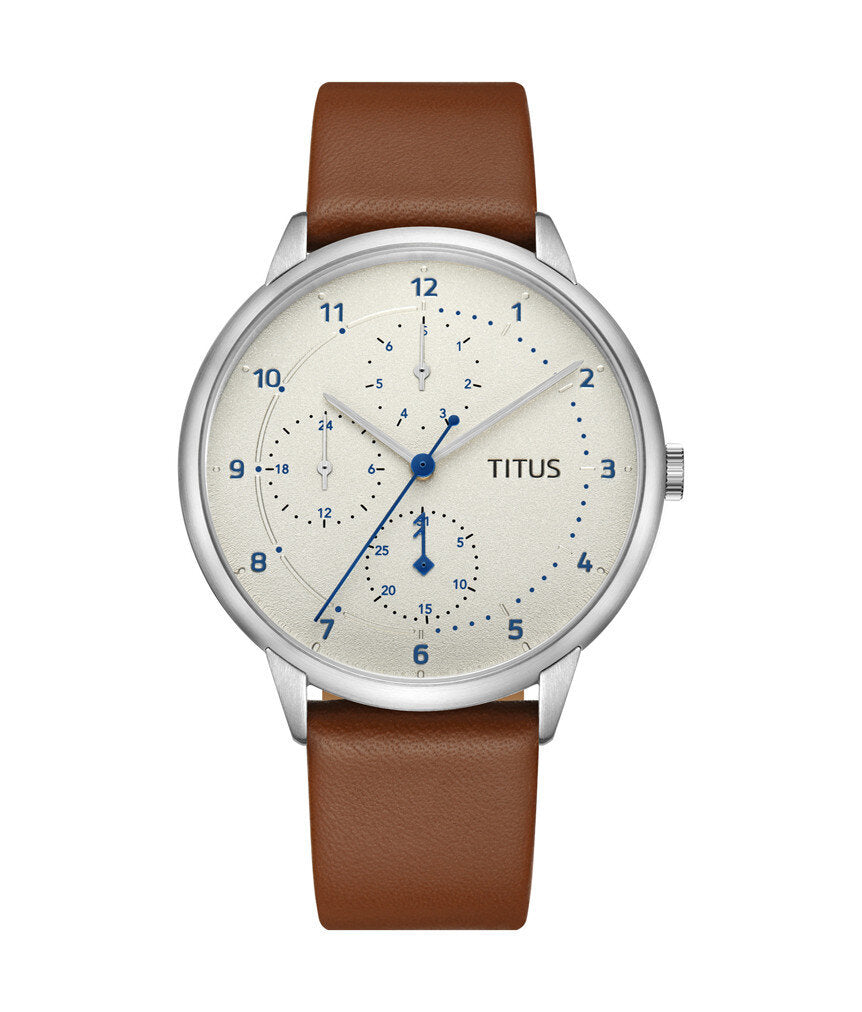 [MEN] Solvil et Titus Nordic Tale Multi-Function Quartz Leather Watch [W06-03142-004]