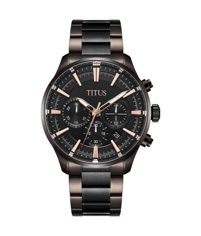 [MEN] Solvil et Titus Saber Chronograph Quartz Stainless Steel Watch [W06-03204-003]