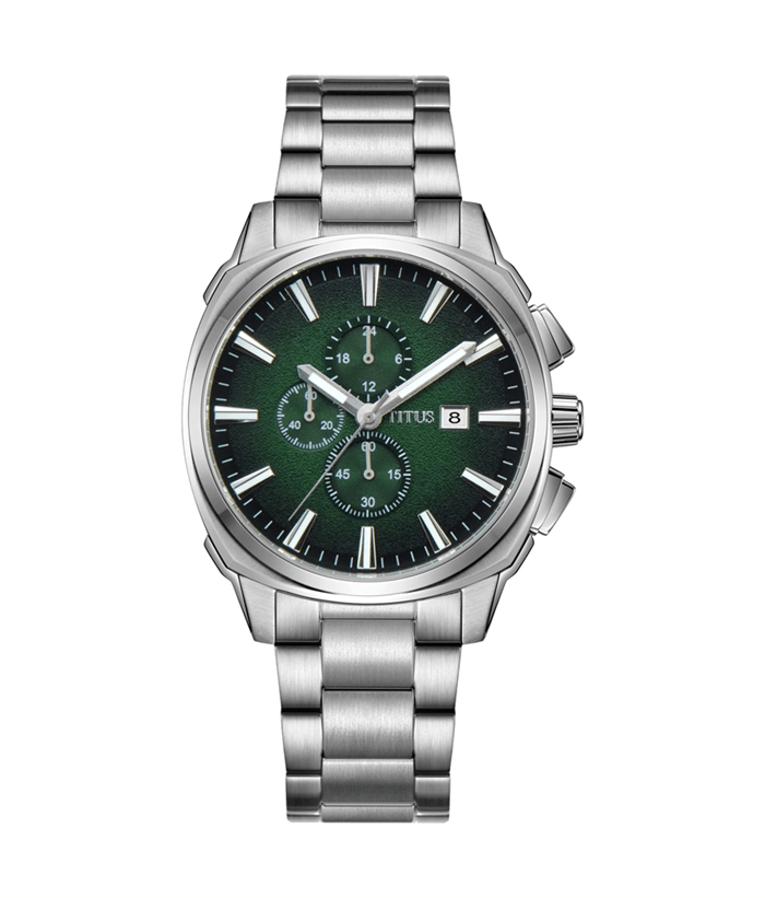 [MEN] Solvil et Titus Moderninst Chronograph Quartz Stainless Steel Watch [W06-03214-004]