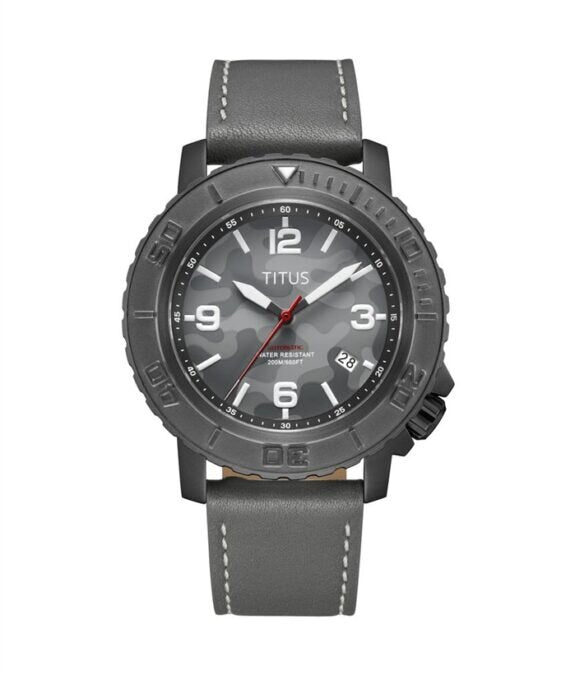 [MEN - WORLDWIDE 100PCS ONLY] Solvil et Titus The Cape 3 Hands Date Automatic Leather Watch [W06-03227-008]