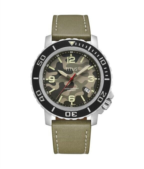 [MEN - WORLDWIDE 100PCS ONLY] Solvil et Titus The Cape 3 Hands Date Automatic Leather Watch [W06-03227-009]