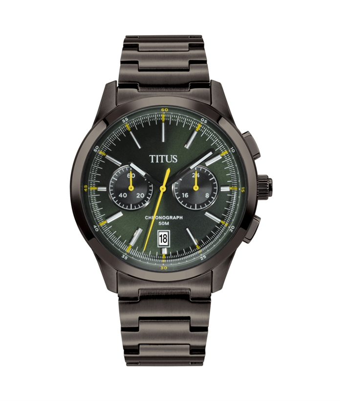 [MEN] Solvil et Titus Bravo Chronograph Quartz Stainless Steel Watch [W06-03236-011]