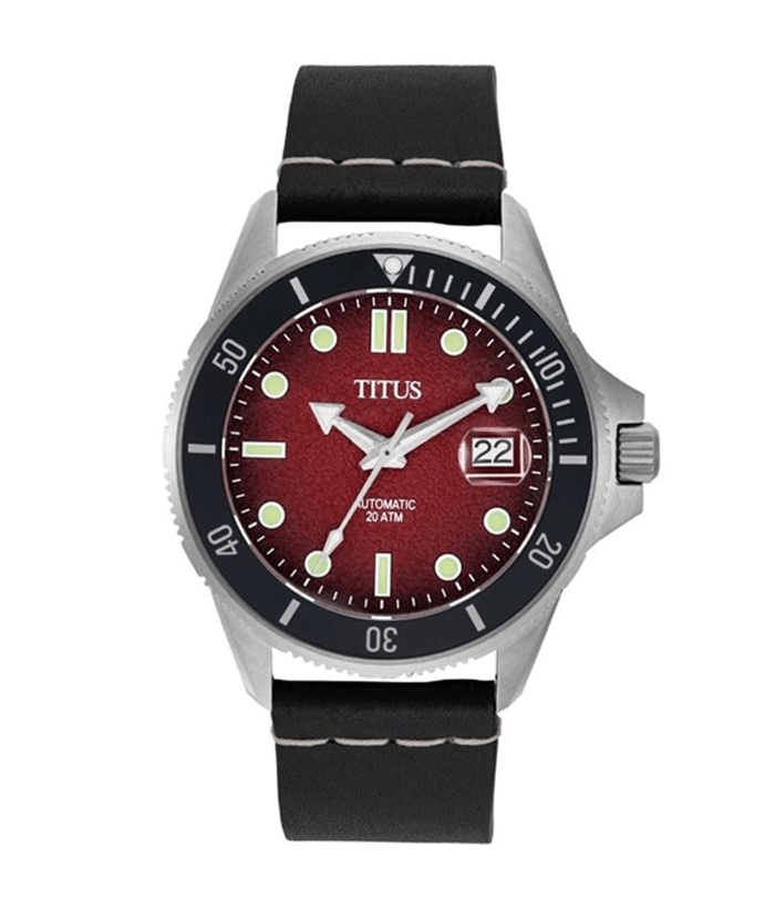 [MEN] Solvil et Titus Valor 3 Hands Date Automatic Leather Watch [W06-03250-011]