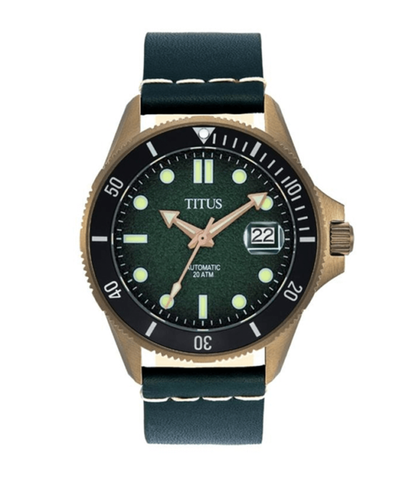 [MEN] Solvil et Titus Valor 3 Hands Date Automatic Leather Watch [W06-03250-014]