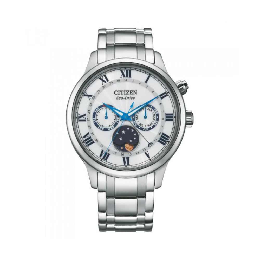 [MEN] Citizen Eco-Drive Moon Phase Stainless Steel Watch [AP1050-81A]