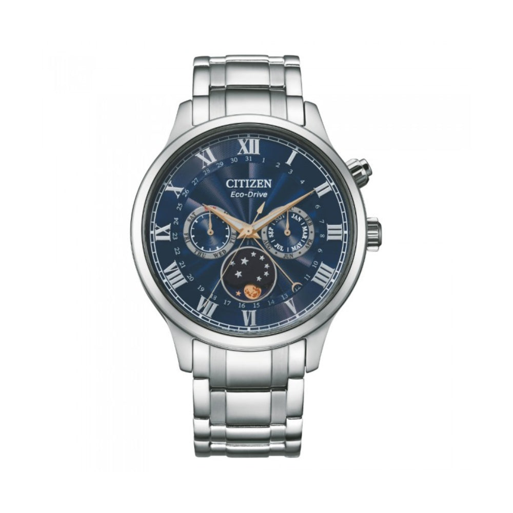 [MEN] Citizen Eco-Drive Moon Phase Stainless Steel Watch [AP1050-81L]