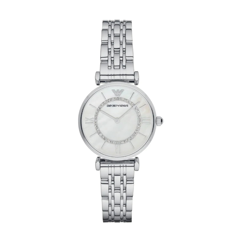 [WOMEN] Emporio Armani Two-Hand Stainless Steel Watch [AR1908]