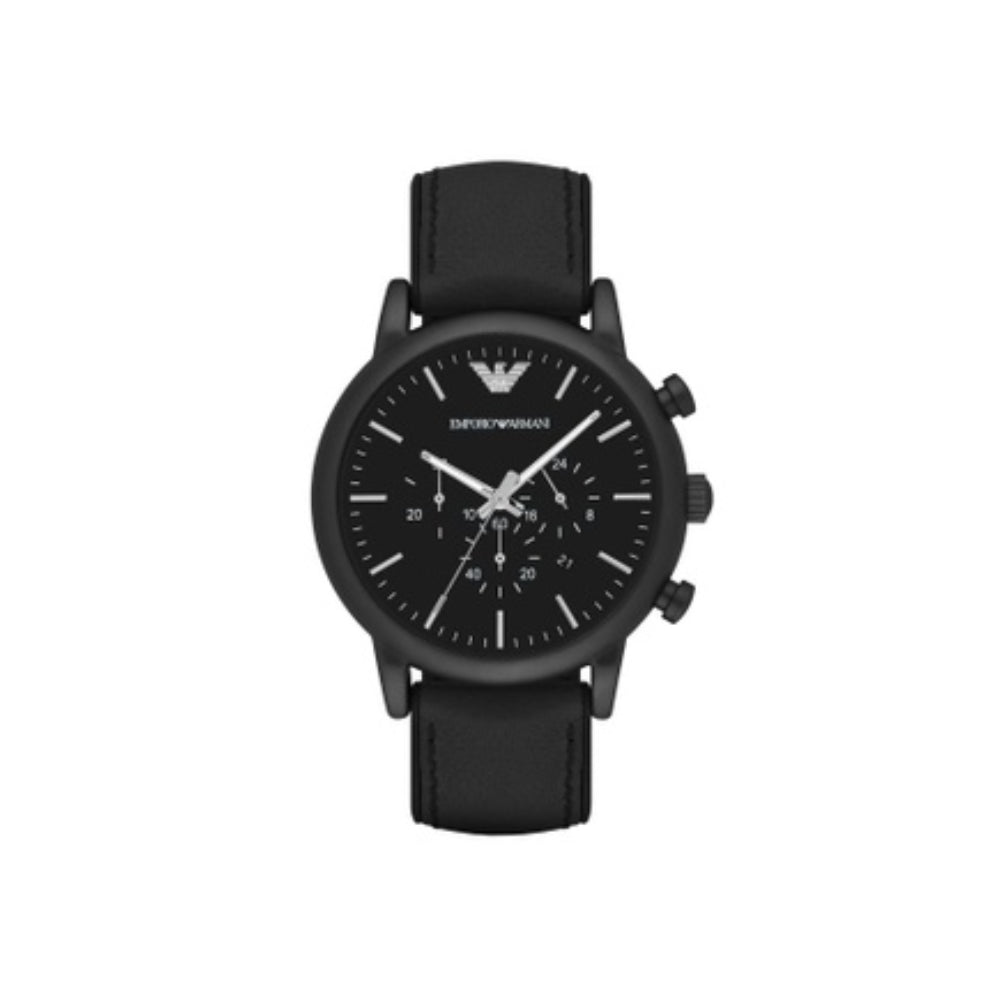 MEN Emporio Armani Luigi Black Chronograph Watch AR1970