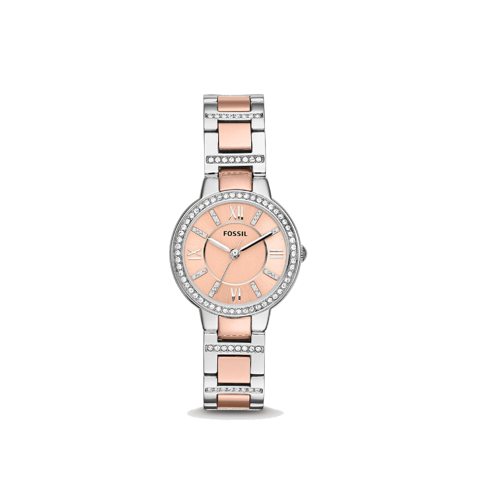 [WOMEN] Fossil Virginia Two-Tone Stainless Steel Watch [ES3405]