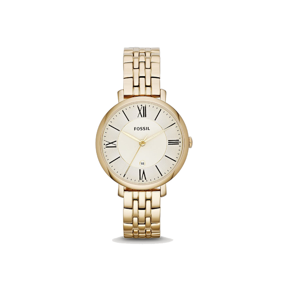 [WOMEN] Fossil Jacqueline Gold-Tone Stainless Steel Watch [ES3434]