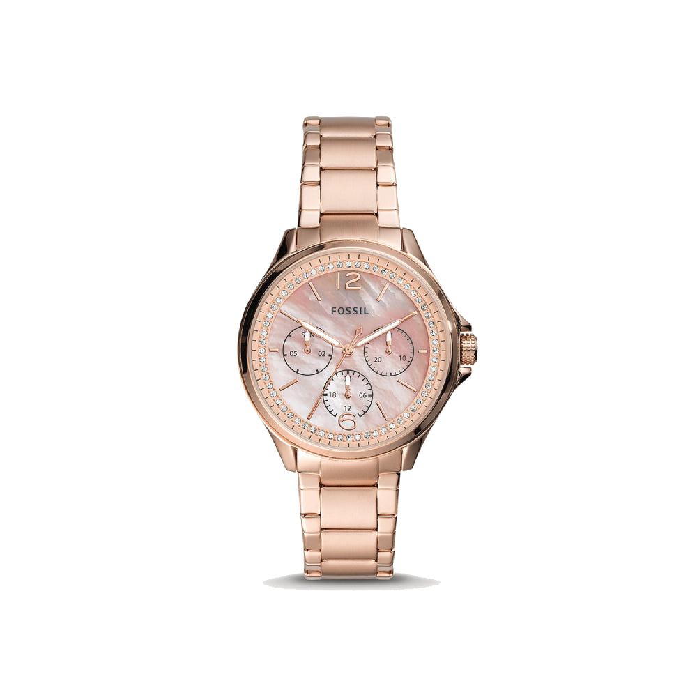 [WOMEN] Fossil Sadie Multifunction Rose Gold-Tone Stainless Steel Watch[ES4779]