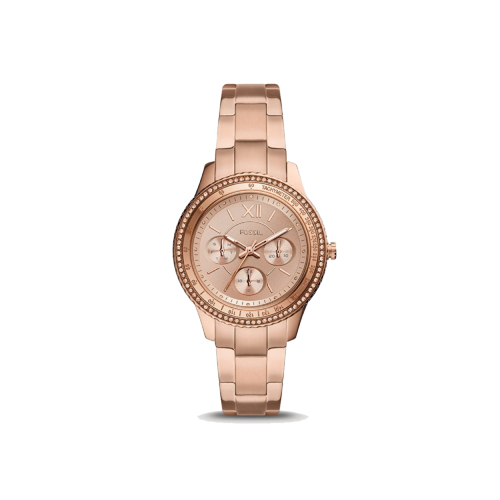 Rose gold steel watch discount