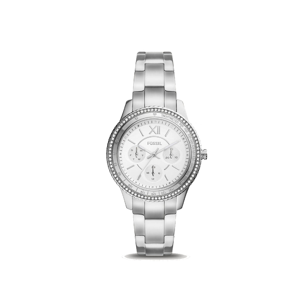 [WOMEN] Fossil Stella Sport Multifunction Stainless Steel Watch [ES5108]