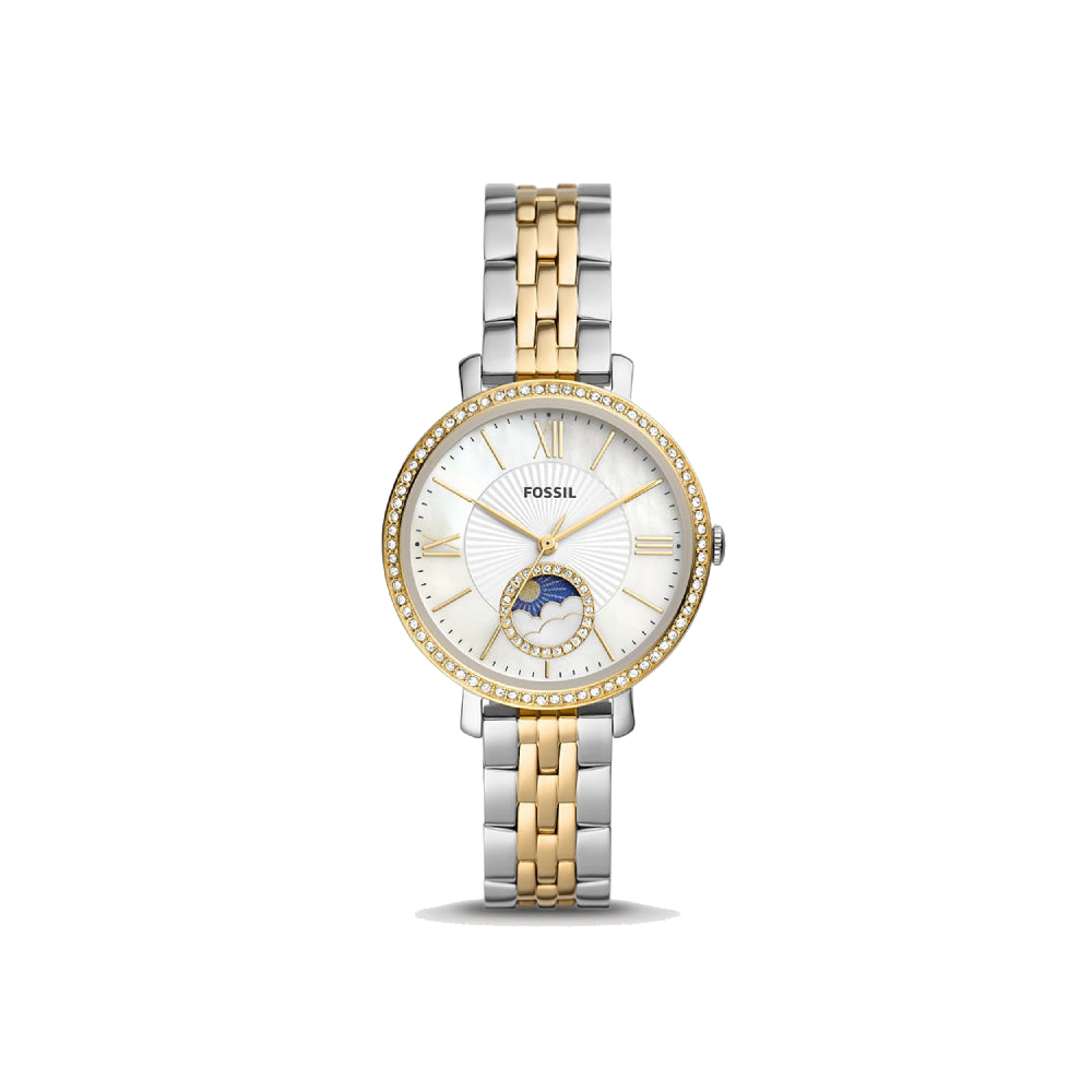 [WOMEN] Fossil Jacqueline Sun Moon Multifunction Two-Tone Stainless Steel Watch [ES5166]