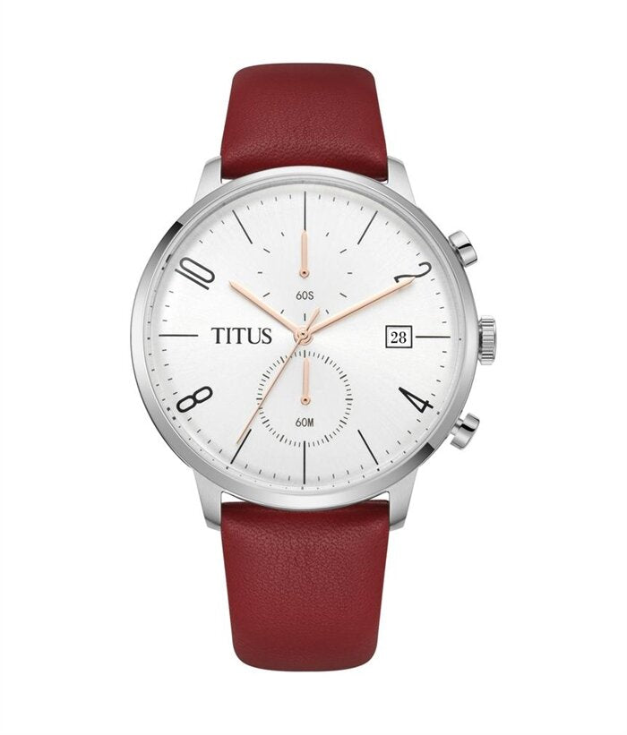 [MEN] Solvil et Titus Interlude Multi-Function Quartz Leather Watch [W06-03106-002]