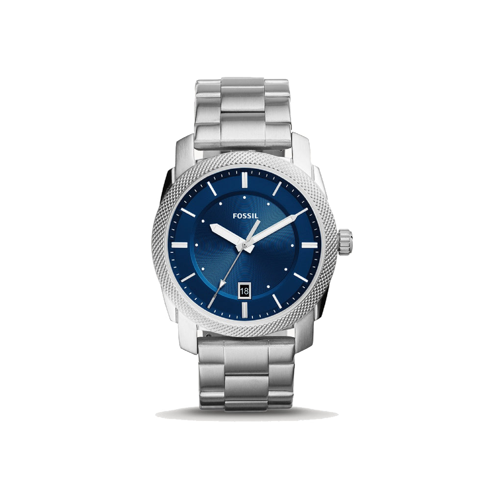 [MEN] Fossil Machine Three-Hand Date Stainless Steel Watch [FS5340]