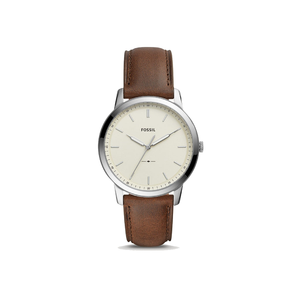 [MEN] Fossil The Minimalist Three-Hand Brown Leather Watch [FS5439]