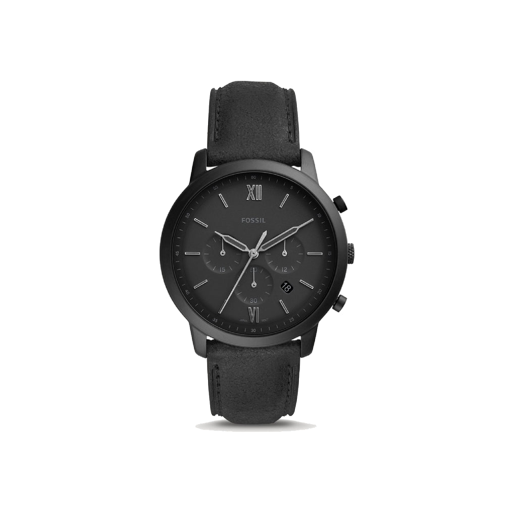 [MEN] Fossil Neutra Chronograph Black Leather Watch [FS5503]