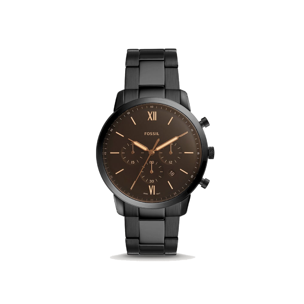 [MEN] Fossil Neutra Chronograph Black Stainless Steel Watch [FS5525]