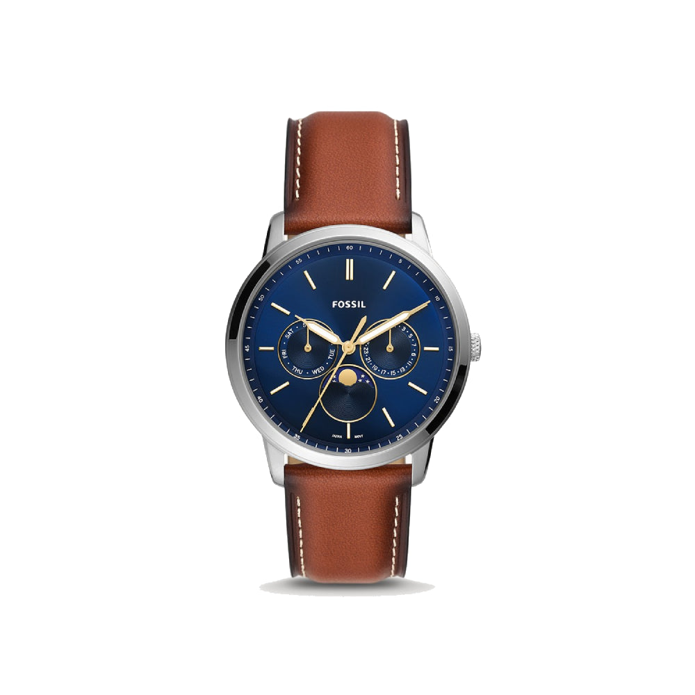 [MEN] Fossil Neutra Moonphase Multifunction Brown Eco Leather Watch [FS5903]