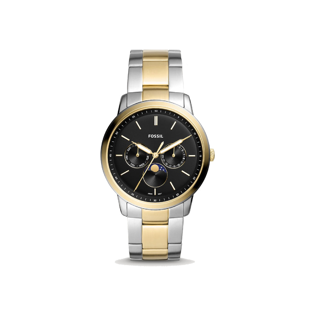 [MEN] Fossil Neutra Moonphase Multifunction Two-Tone Stainless Steel Watch [FS5906]