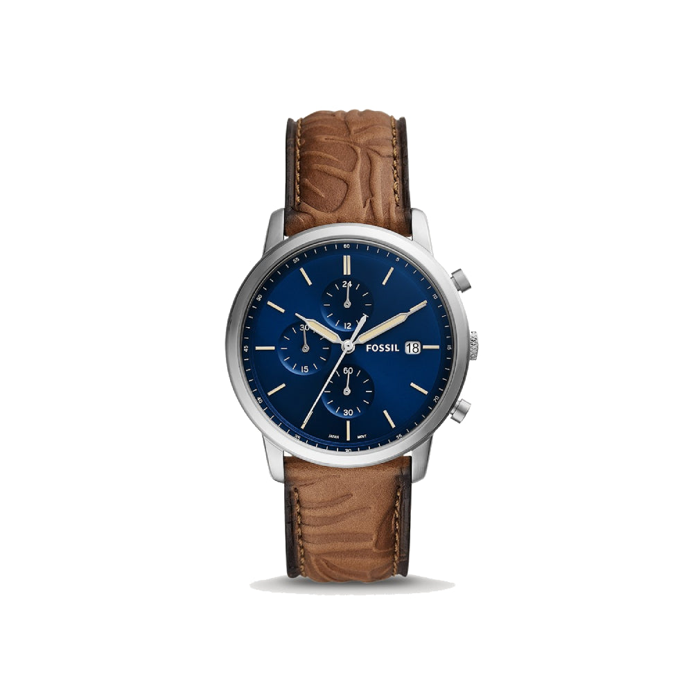 [MEN] Fossil Minimalist Chronograph Tan Eco Leather Watch [FS5928]