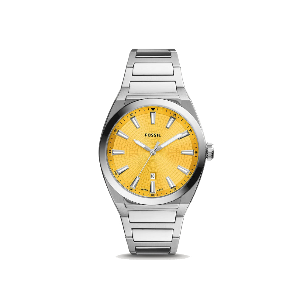 [MEN] Fossil Everett Three-Hand Date Stainless Steel Watch [FS5985]
