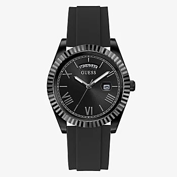 [MEN] GUESS Black Case Black Silicone Watch [GW0335G1]