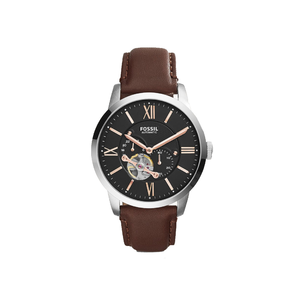 [MEN] Fossil Townsman Automatic Leather Watch Brown [ME3061]