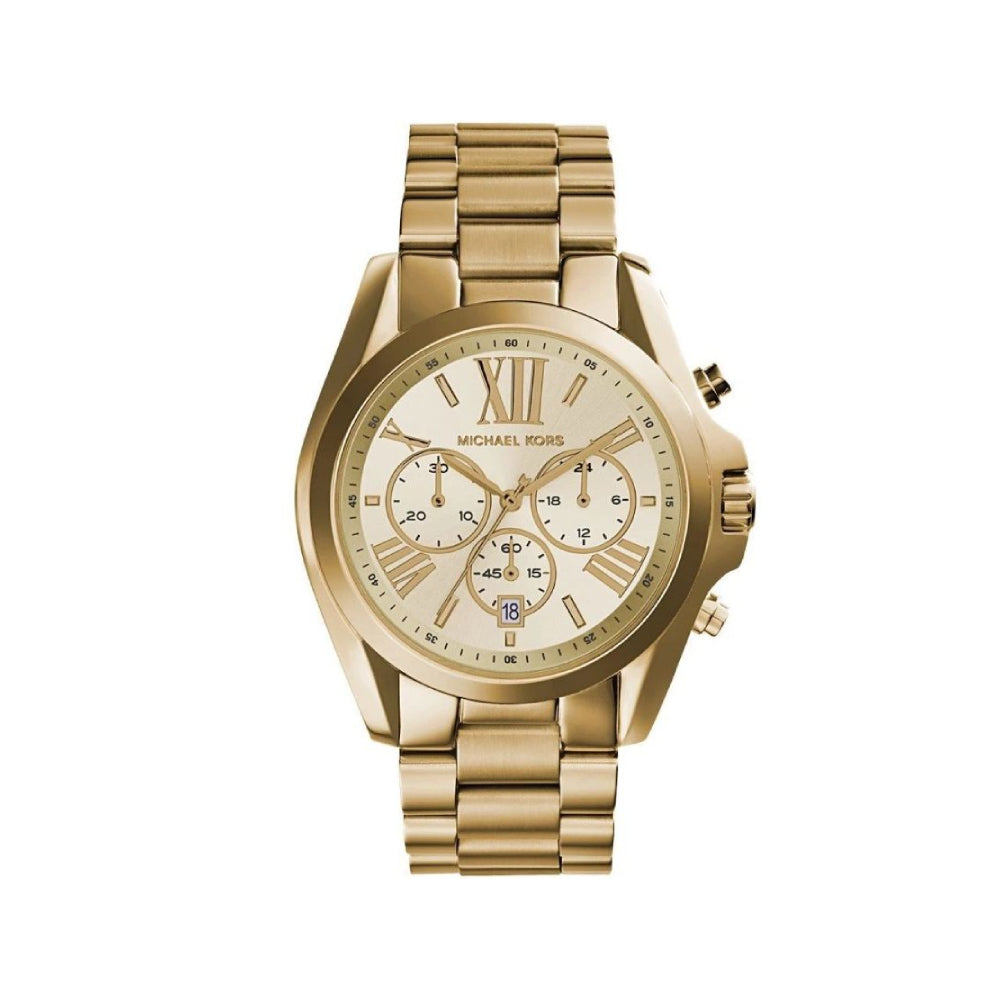 [WOMEN] Michael Kors Bradshaw Chronograph Champagne Dial Watch [MK5605]