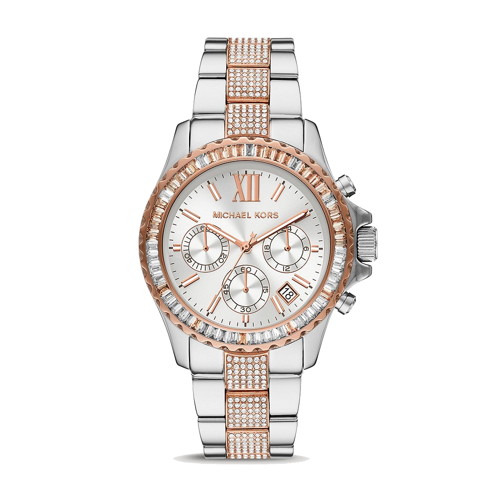 [WOMEN] Michael Kors Everest Chronograph Two-Tone Stainless Steel Watch [MK6975]
