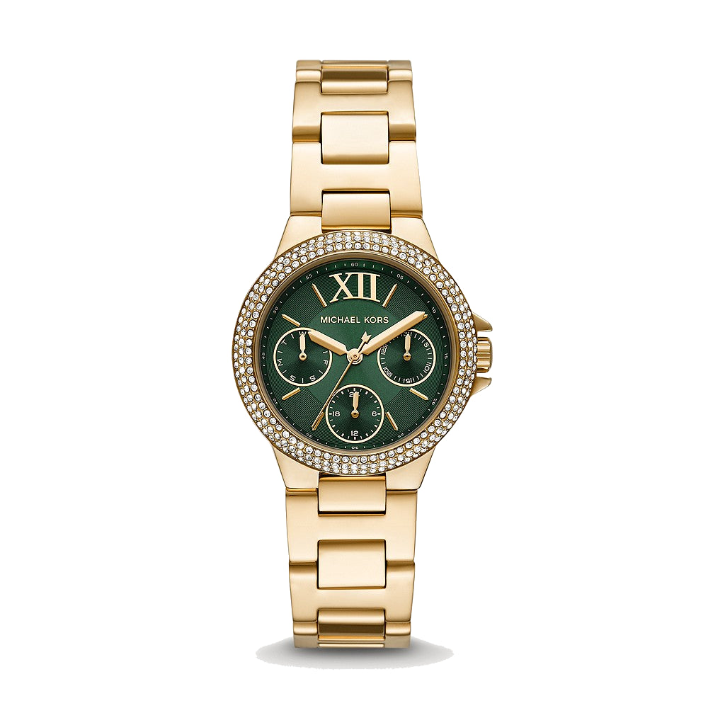 [WOMEN] Michael Kors Camille Multifunction Gold-Tone Stainless Steel Watch [MK6981]