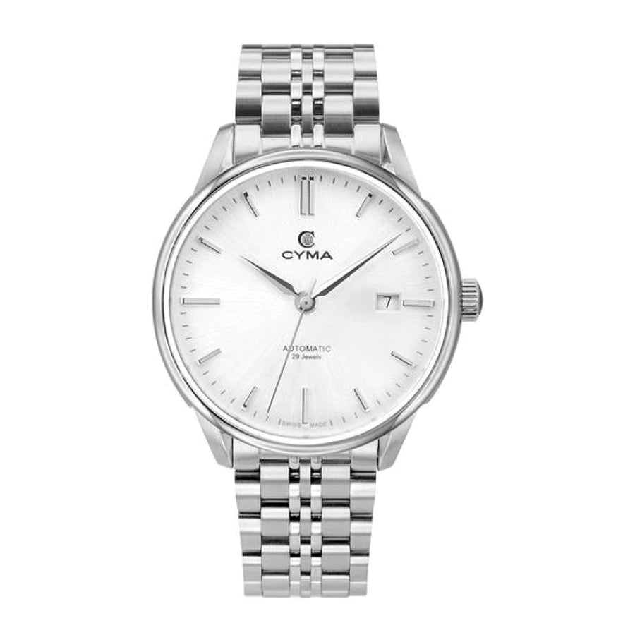 [MEN] CYMA Classic Automatics Silver Stainless Steel Watch [W02-00792-002]