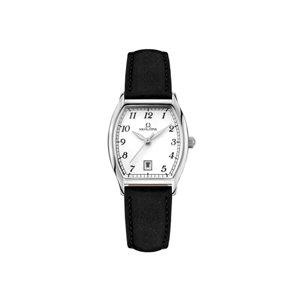 [WOMEN] Solvil et Titus Barista 3 Hands Date Quartz Leather Watch [W06-02825-008]