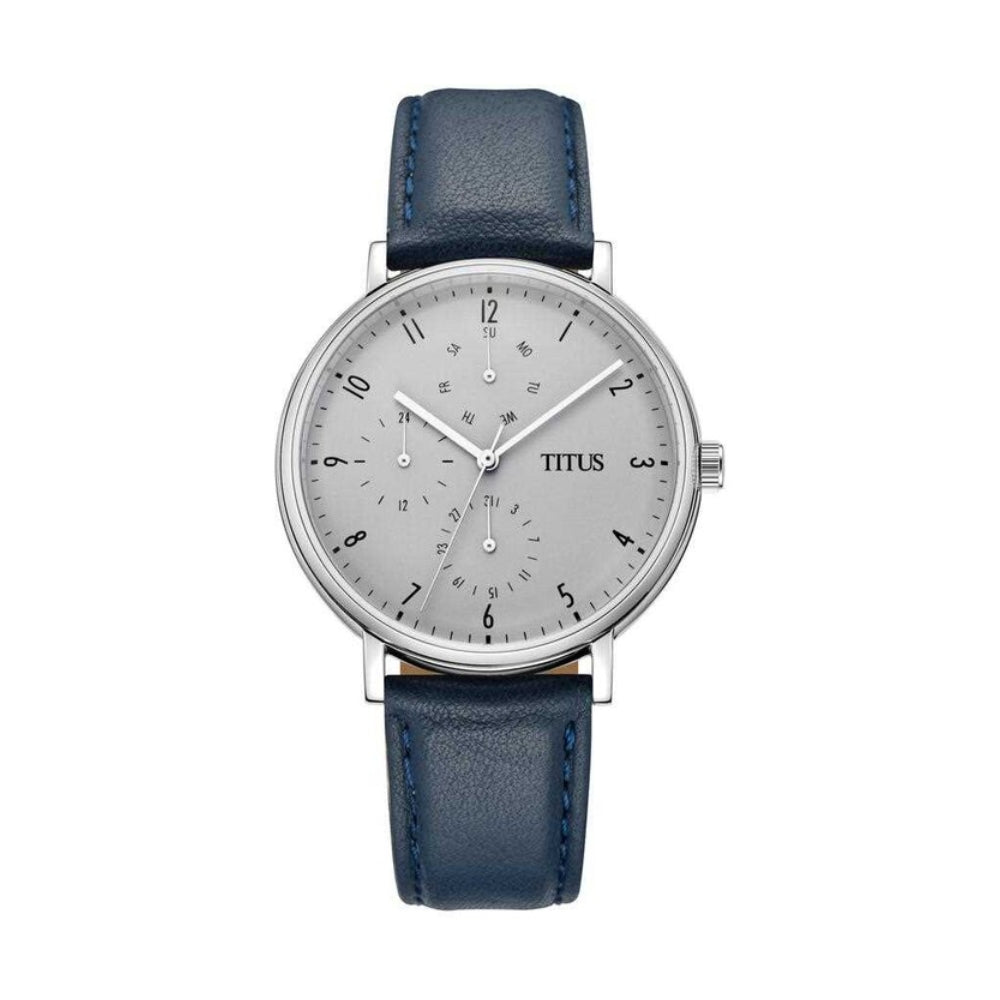 [MEN] Solvil et Titus Interlude Multi-Function Quartz Leather Watch [W06-03041-006]