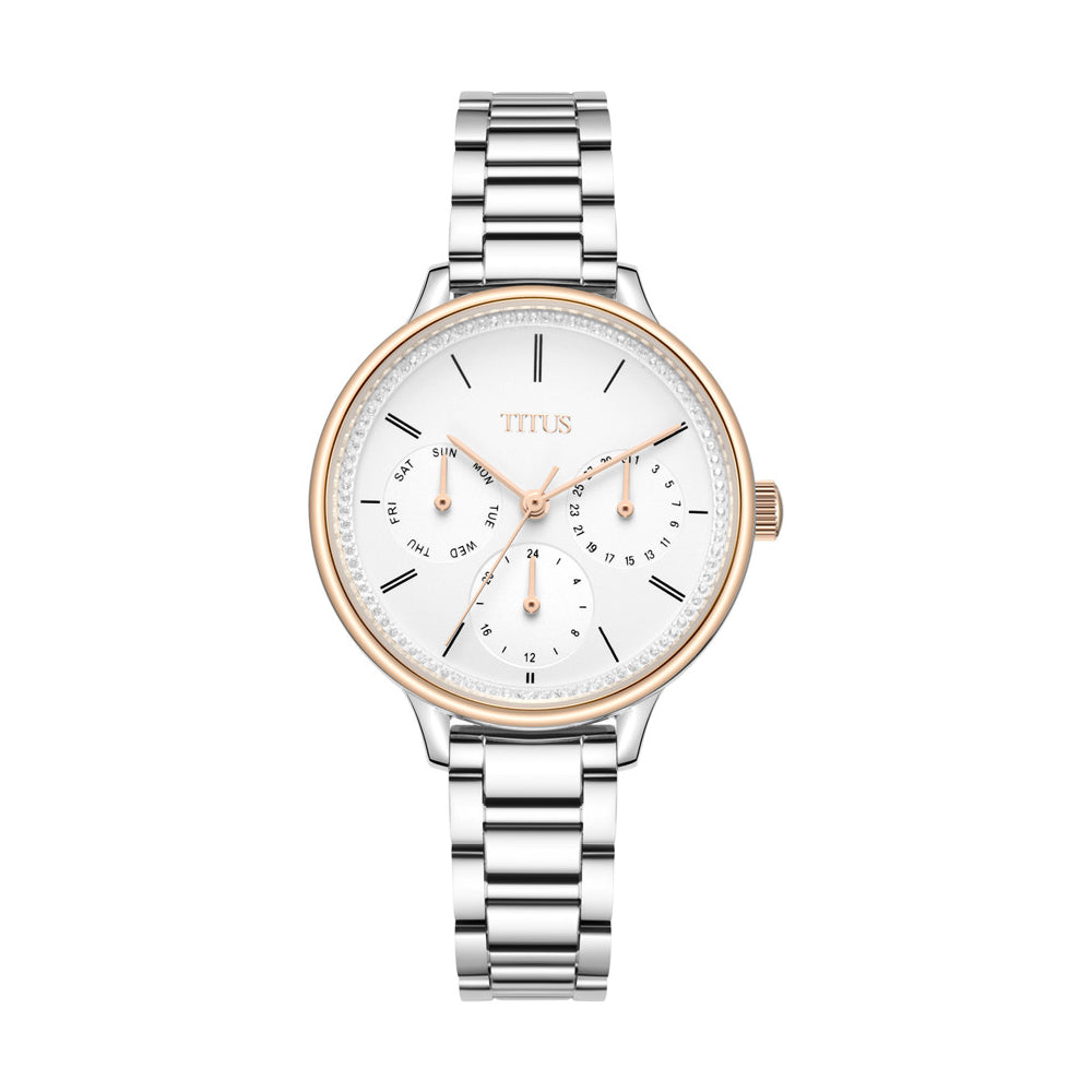[WOMEN] Solvil et Titus Fashionista Multi-Function Quartz Stainless Steel Watch [W06-03068-002]
