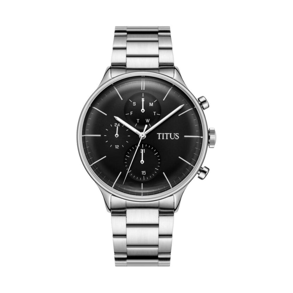 [UNISEX] Solvil et Titus Interlude Multi-Function Quartz Stainless Steel Watch [W06-03084-001]