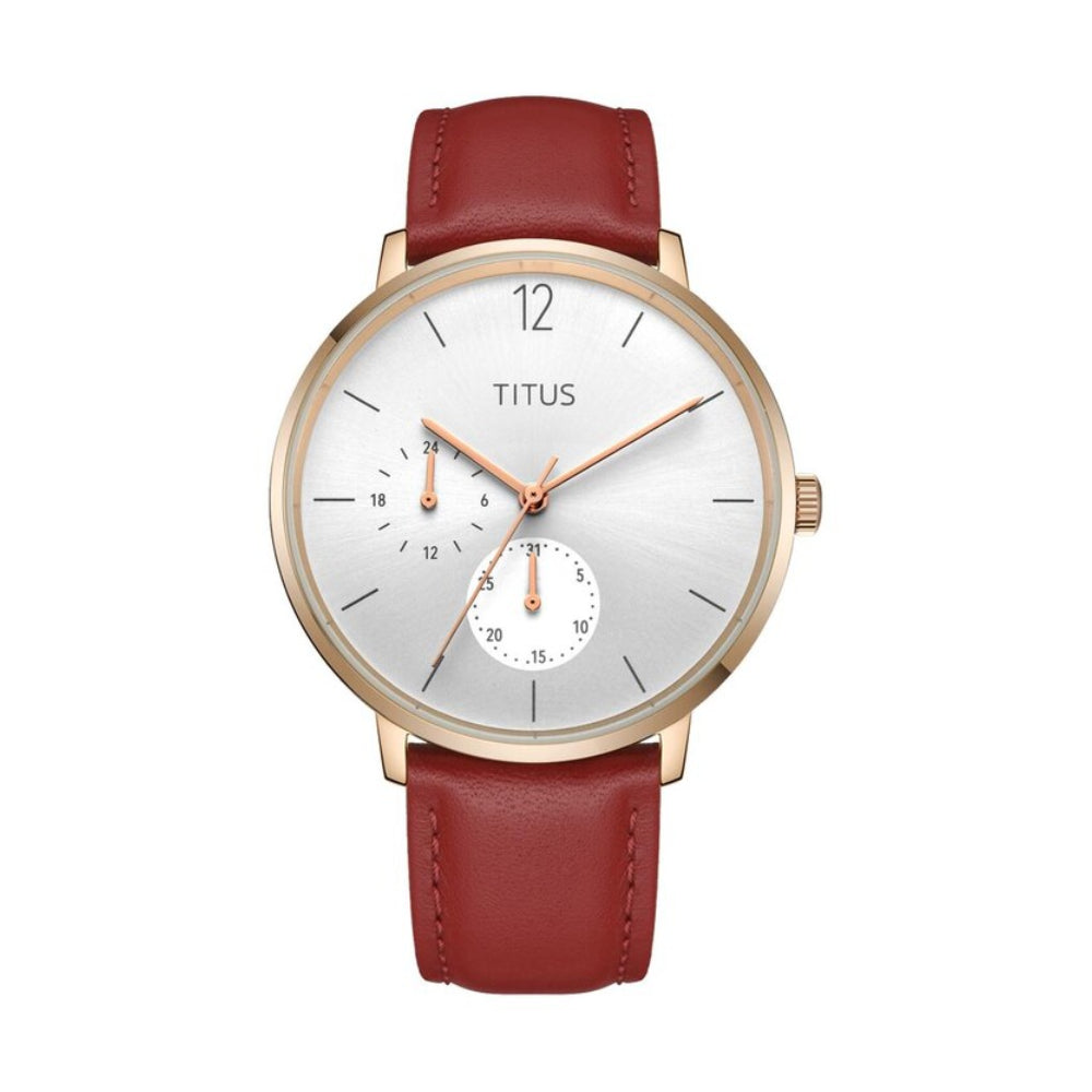 [UNISEX] Solvil et Titus Nordic Tale Multi-Function Quartz Leather Watch [W06-03085-005]