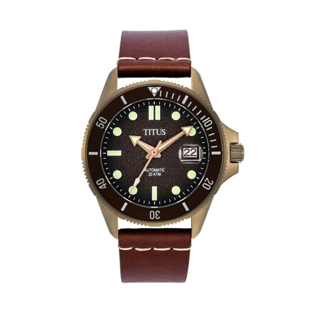 [MEN] Solvil et Titus Valor 3 Hands Date Automatic  Leather Watch [W06-03250-015]